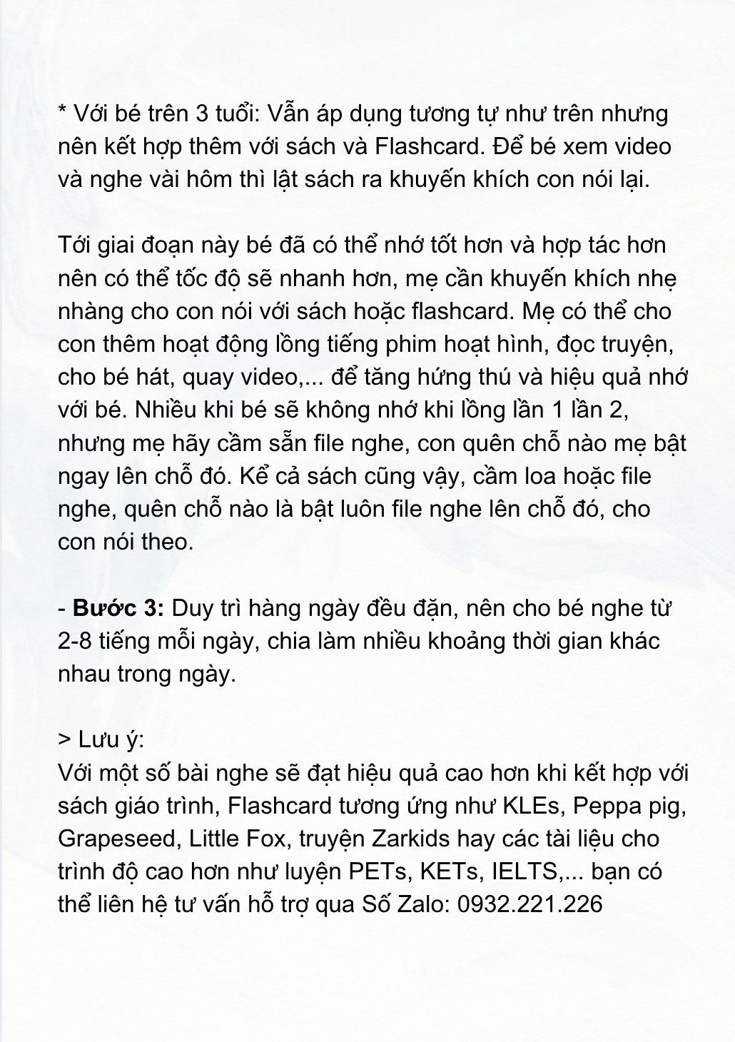 3 bước cùng con chinh phục tiếng Anh mỗi ngày phần 2